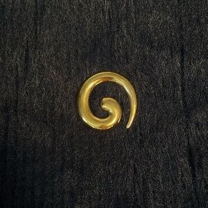 Vintage Gold Spiral Brooch